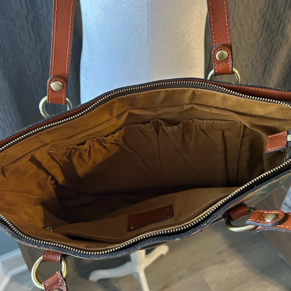 Patricia Nash Multicolor Floral Leather Tote - Picture 3 of 4